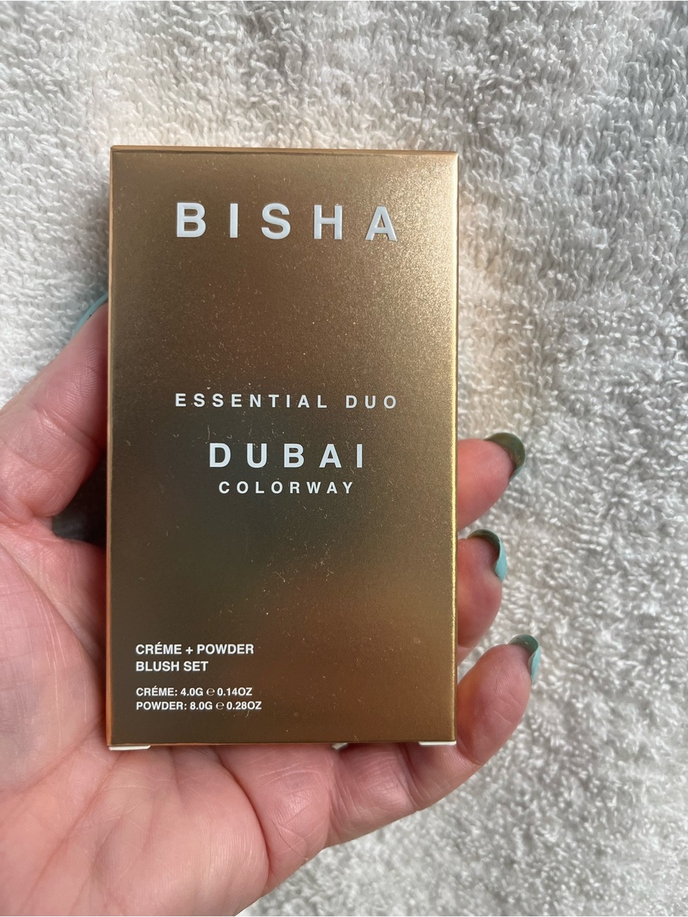 BISHA Metallic Gold Essential Duo Compact